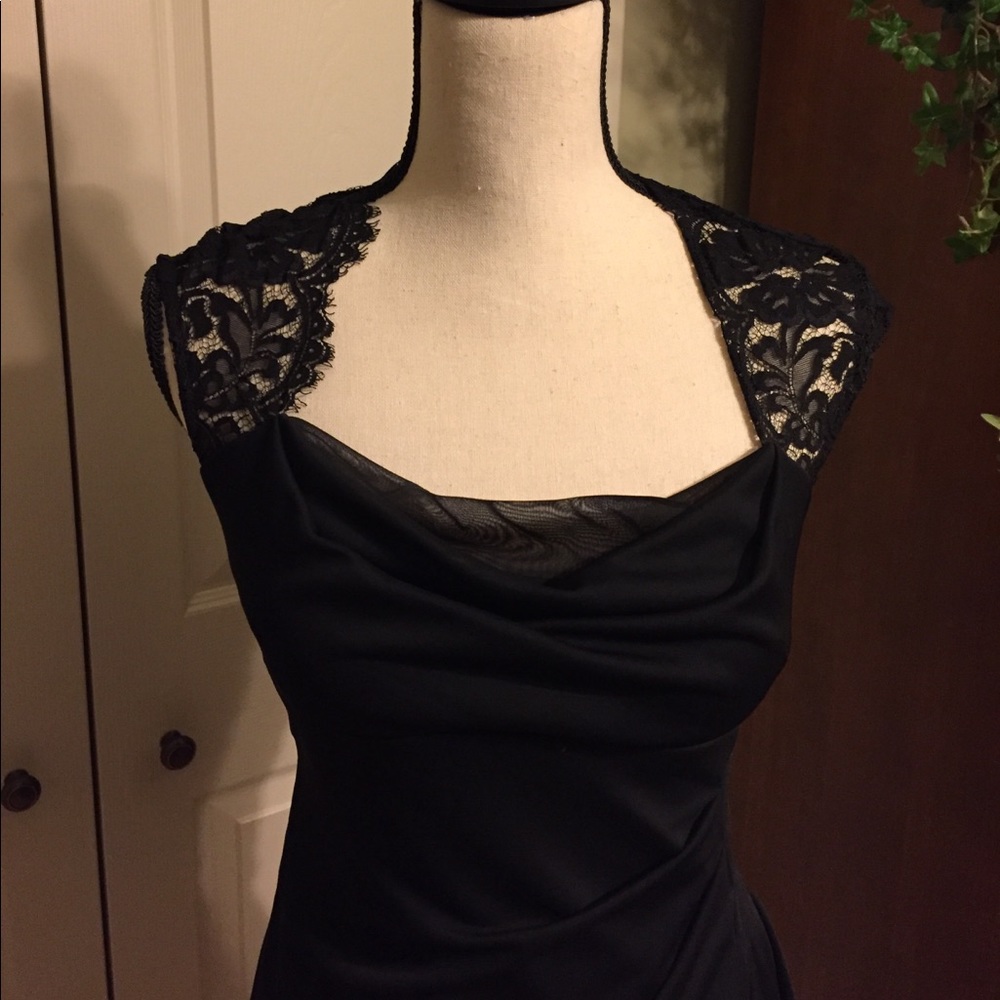 XScape Black dress. Size 2 - Picture 2 of 8